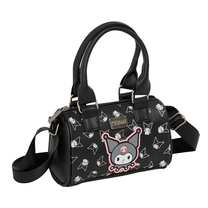 Safta Kuromi Bolso - Cremallera - Interior Forrado - Asas y Bandolera Ajustables - 1.20L - 160x75x100mm - Color Negro 1