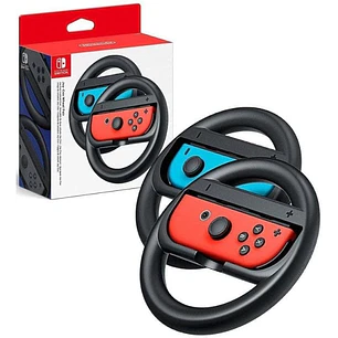 Nintendo Pack de 2 Volantes para Joy-Con - Mejor Agarre - Inmersion en Juegos de Carreras - No Incluye Mandos - Color Rojo y Azul