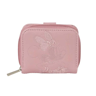 Safta Minnie Mouse Monedero con Billetera - Cierre Magnetico - Compartimento con Cremallera - 0.10L - 110x20x95mm - Color Rosa Pastel