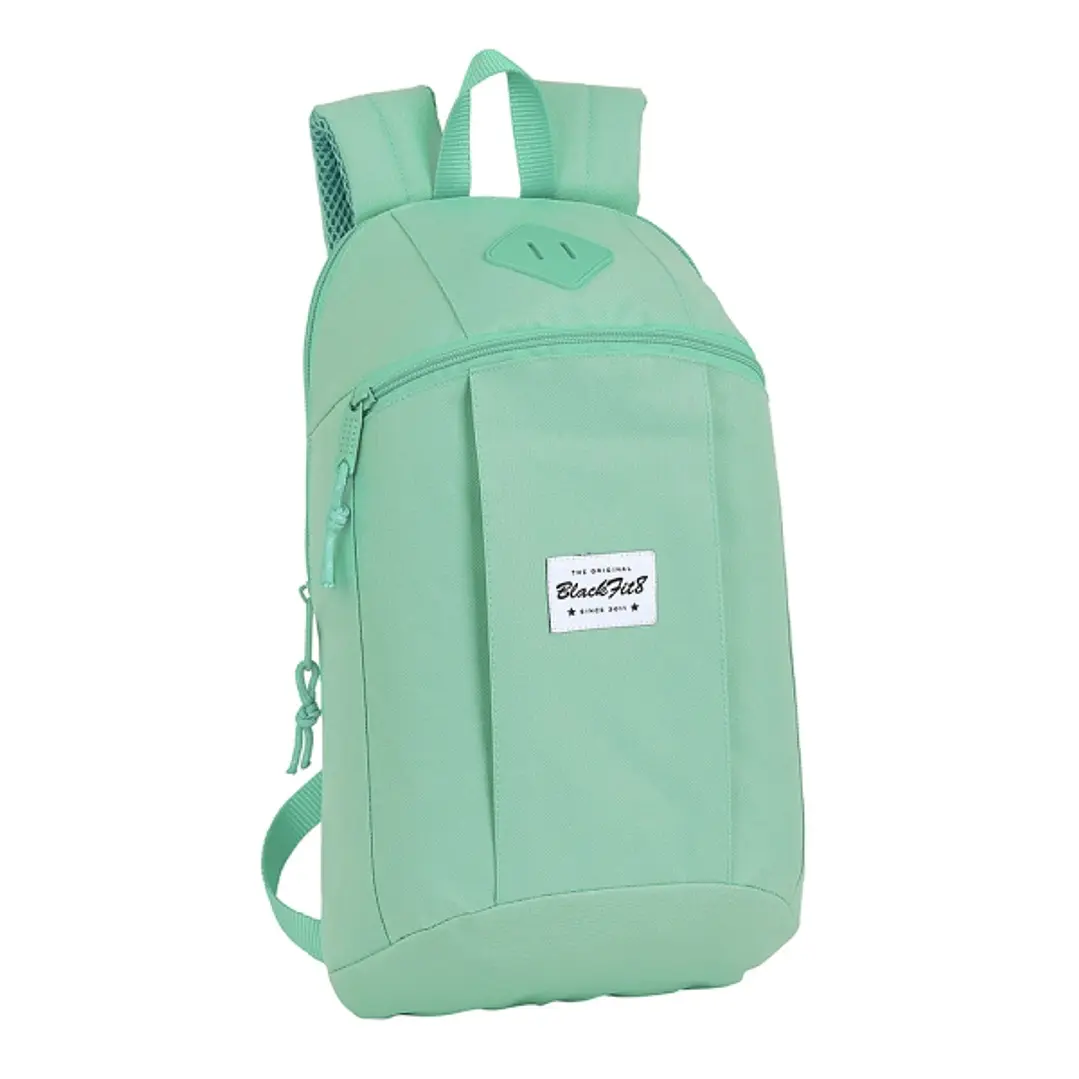 Safta Blackfit8 Mini Mochila - Hombreras Ergonomicas - Espalda Acolchada - Bolsillo Frontal - Asa Superior - 8.5L - 220x100x390mm - Color Turquesa 1