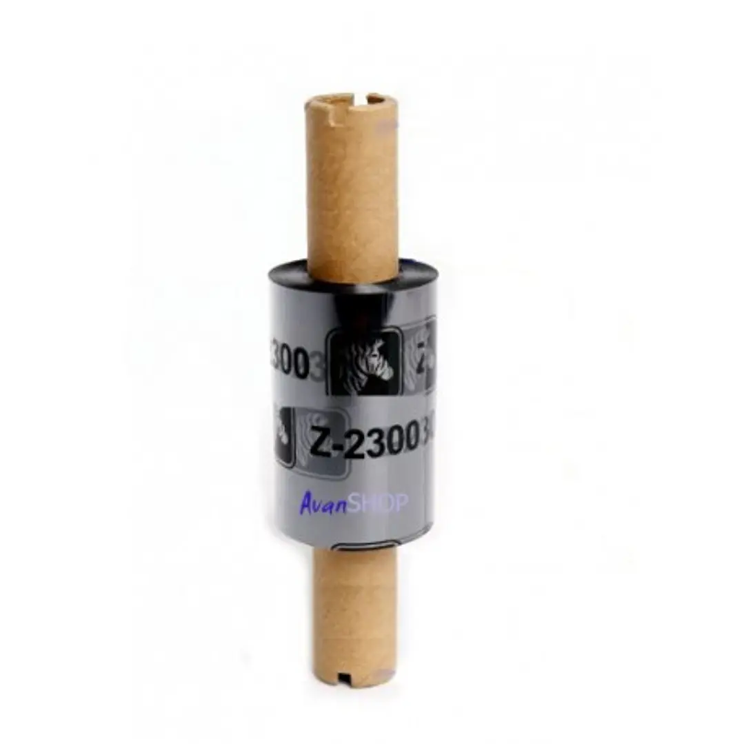 Zebra 2300 Wax Pack de 12 Cintas de Transferencia Termica Original de Cera - Ancho 33mm, Longitud 74m 1