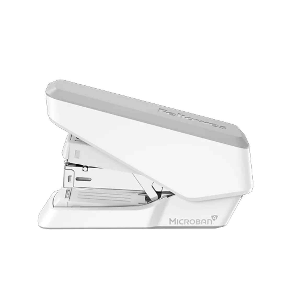 Fellowes Grapadora Sin Esfuerzo de Media Carga para Hasta 40 Hojas - Diseño Duradero y Libre de Atascos - Proteccion Antibacteriana Microban - Utiliza 1