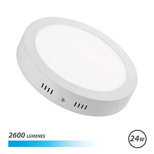 Elbat Downlight Circular sobre Pared LED 24W Luz Blanca - Color Blanco