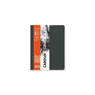 Canson Graduate Sketch Cuaderno con 60 Hojas - 21.6x27.9cm - 120g - Grano Fino - Tapa Dura - Color Blanco