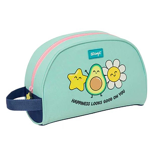 Safta Mr. Wonderful Estrella Neceser - Adaptable a Carro - Asa de Mano Lateral - Bolsillo Interior con Cremallera - 28x18x10cm - Color Turquesa Claro