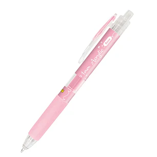 Online Boligrafo Retractil - Tinta Acrilica - Punta Fina de 1mm - Color Rosa