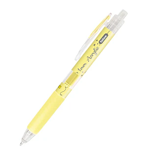 Online Boligrafo Retractil - Tinta Acrilica - Punta Fina de 1mm - Color Amarillo
