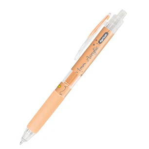 Online Boligrafo Retractil - Tinta Acrilica - Punta Fina de 1mm - Color Melocoton