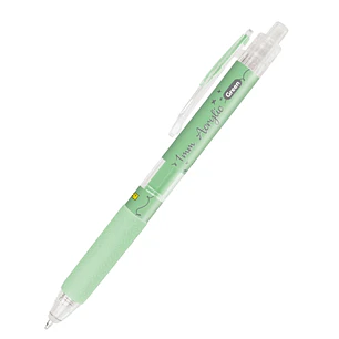 Online Boligrafo Retractil - Tinta Acrilica - Punta Fina de 1mm - Color Verde