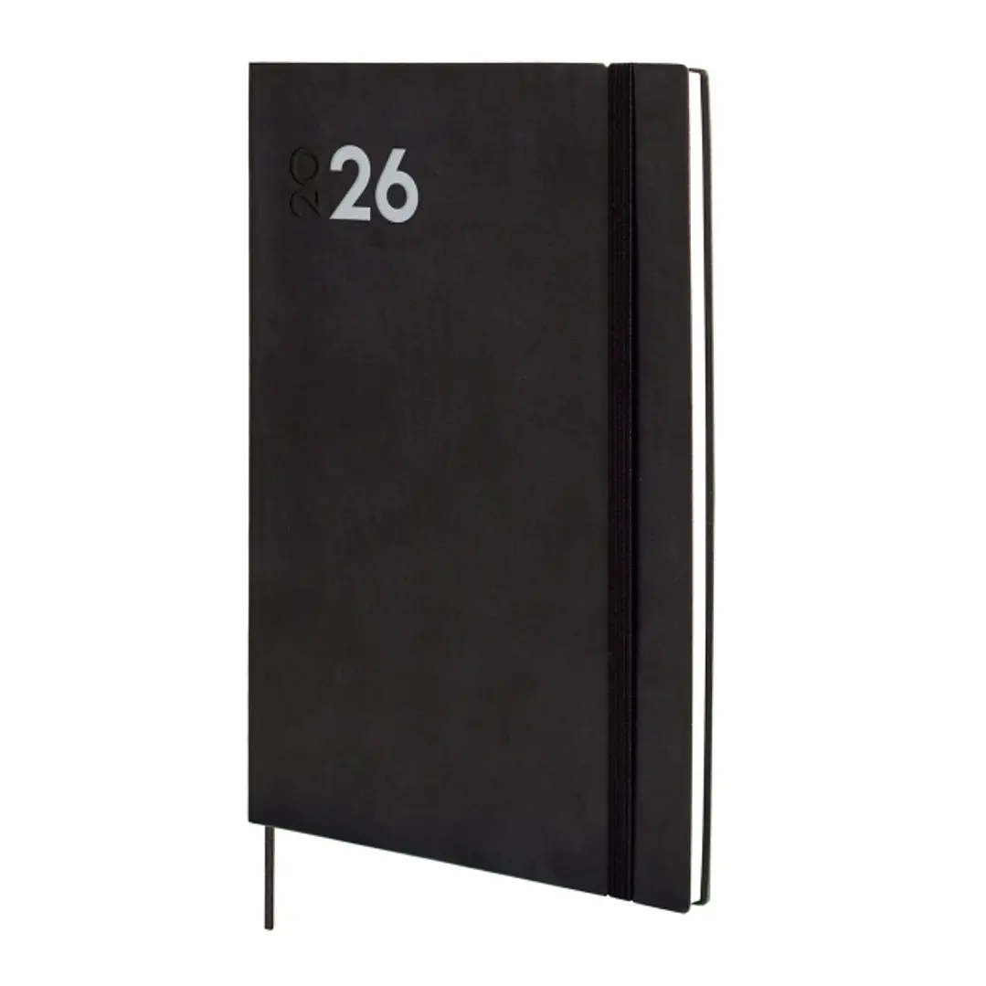 Finocam Dynamic Mara Agenda Profesional en Catalan - Anual 2026 - Tapa Blanda - Cierre con Goma Elastica - Formato Y11 - 169x11x245mm - Semana Vista e 1