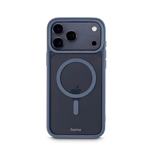 Hama Frame Protect Funda para iPhone 17 Pro Max - Antideslizante - Magnetico - Policarbonato y Poliuretano Termoplastico - Bordes Elevados - Color Azu