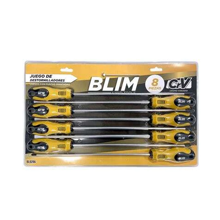 Blim Juego 8 Piezas Destornilladores Largos 1