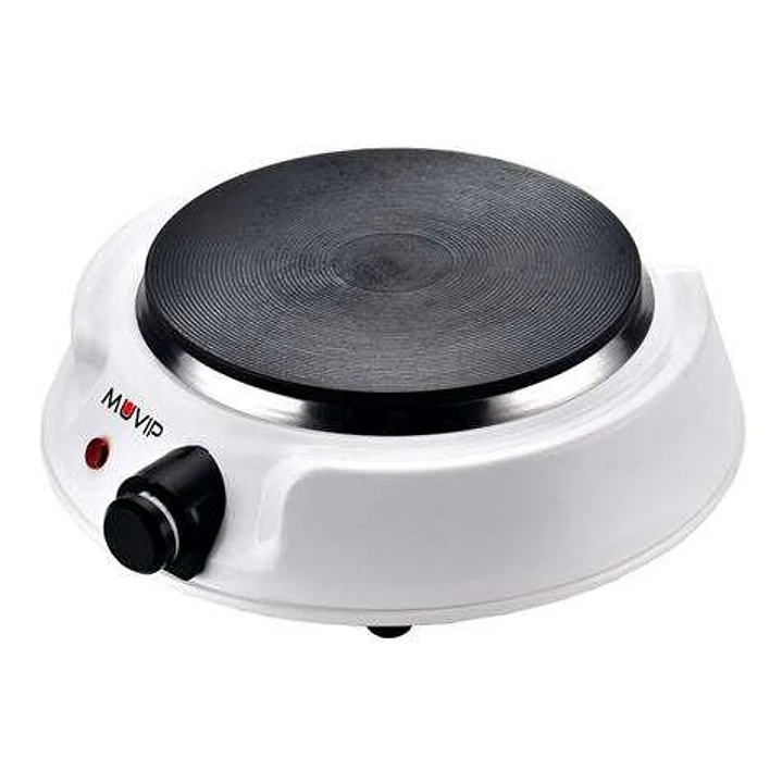 Muvip Cocina Electrica 1 Fuego 1500W 1.5cm de Diametro - 5 Niveles de Potencia - Color Blanco 1