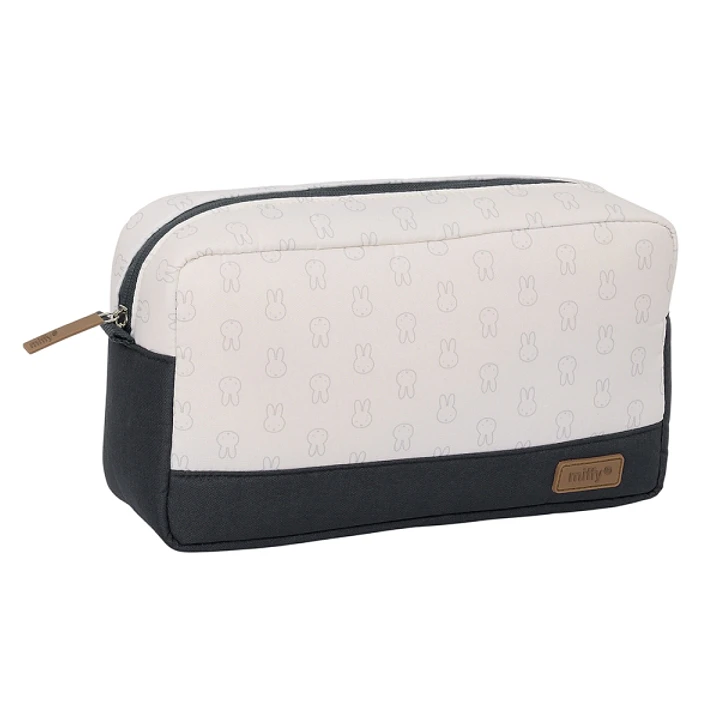 Safta Miffy Mum Moon Neceser de 4.05L - Compartimento con Cremallera - Material Reciclable - Repele el Agua - 280x90x160mm - Color Blanco y Negro 1