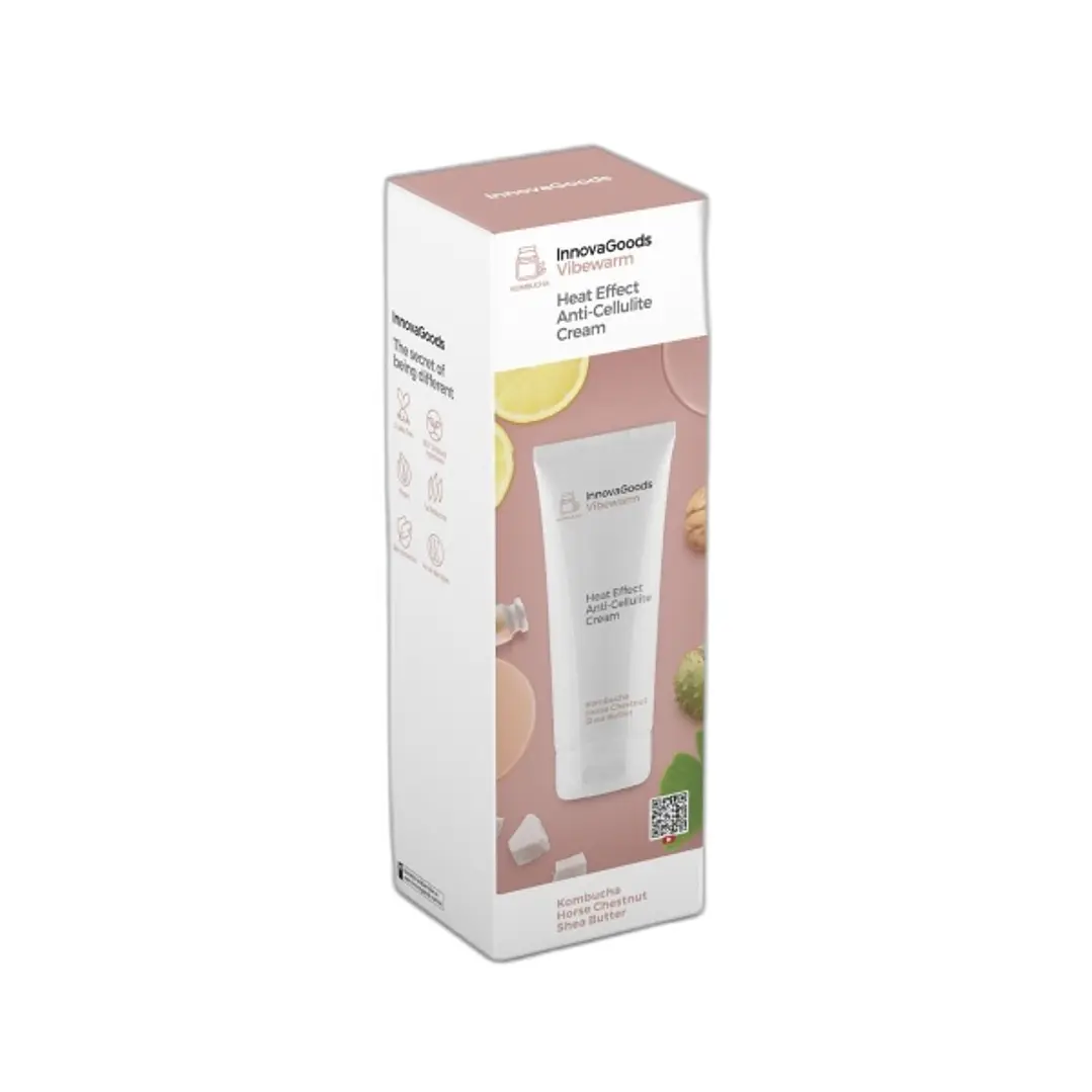 Innovagoods Vibewarm Crema Anticelulitica Efecto Calor de Kombucha - Contenido 200ml - Vegano - Apto para Todo Tipo de Piel - No Testado en Animales 1