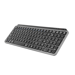 Mars Gaming MK-SILENKEYS Teclado Completo Inalambrico - Bluetooth - Disposicion Inglesa QWERTY US - 720mAh - Teclas Silenciosas de Perfil Bajo - Acces