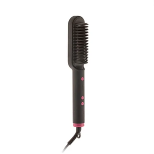 Innovagoods Cestrus Cepillo Alisador Ceramico - Potencia 45W - Cable Giratorio 150cm - Temperatura Regulable - Proteccion Antiquemaduras - 27x4x4.2cm 
