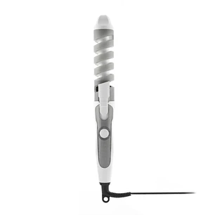 Innovagoods Spihair Rizador Ceramico en Espiral - Potencia 35W - Cable 2m - Temperatura 190ºC - 36mm de Diametro - 33x4.4x3.9cm - Color Blanco y Gris