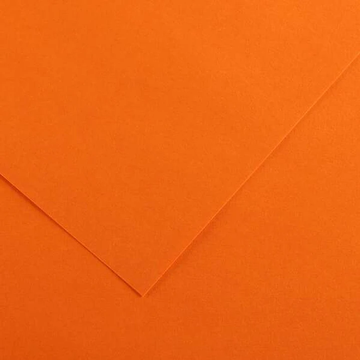 Canson Guarro Pack de 25 Cartulinas Iris de 185g - 50x65cm - Color Naranja 1