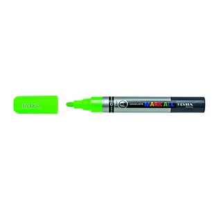 Lyra Mark All Rotulador Permanente - Multisuperficie - Punta Redonda - 2mm - Color Verde Neon