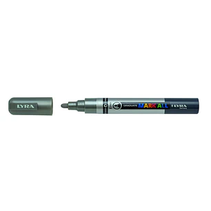 Lyra Mark All Rotulador Permanente - Multisuperficie - Punta Redonda - 2mm - Color Plata