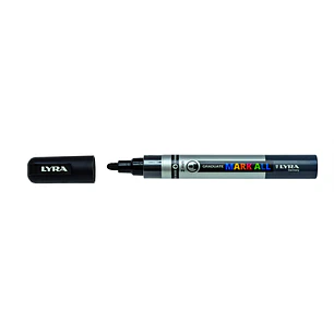 Lyra Mark All Rotulador Permanente - Multisuperficie - Punta Redonda - 2mm - Color Negro