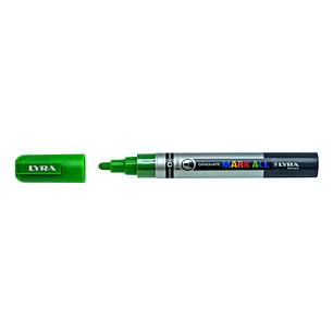 Lyra Mark All Rotulador Permanente - Multisuperficie - Punta Redonda - 2mm - Color Verde Vejiga