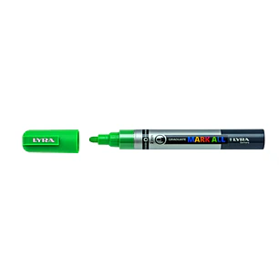 Lyra Mark All Rotulador Permanente - Multisuperficie - Punta Redonda - 2mm - Color Verde Esmeralda