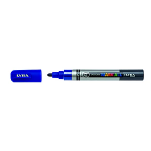 Lyra Mark All Rotulador Permanente - Multisuperficie - Punta Redonda - 2mm - Color Azul Oscuro