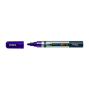 Lyra Mark All Rotulador Permanente - Multisuperficie - Punta Redonda - 2mm - Color Violeta