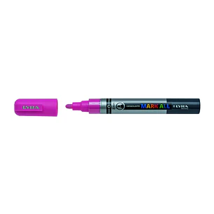 Lyra Mark All Rotulador Permanente - Multisuperficie - Punta Redonda - 2mm - Color Rosa