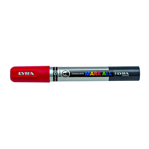 Lyra Mark All Rotulador Permanente - Multisuperficie - Punta Redonda - 2mm - Color Rojo