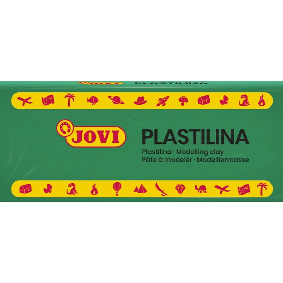 Jovi Caja de 15 Pastillas de Plastilina 150gr - Pasta Vegetal - No Se Seca - sin Gluten - Inocua - Facil de Moldear - Ideal para Figuras Voluminosas - 1