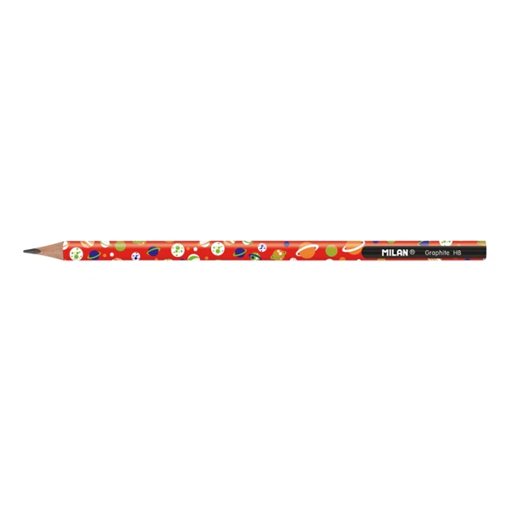 Milan Lapices de Grafito HB - Bote Redondo - Dibujos Infantiles - Triangular - Colores Surtidos 1