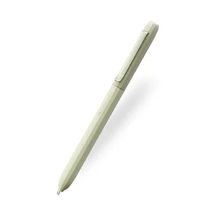 Faber-Castell Avori Boligrafo de Mecanismo Giratorio XB - 92% de Plastico Reciclado - Clip Metalico Solido - Color Verde