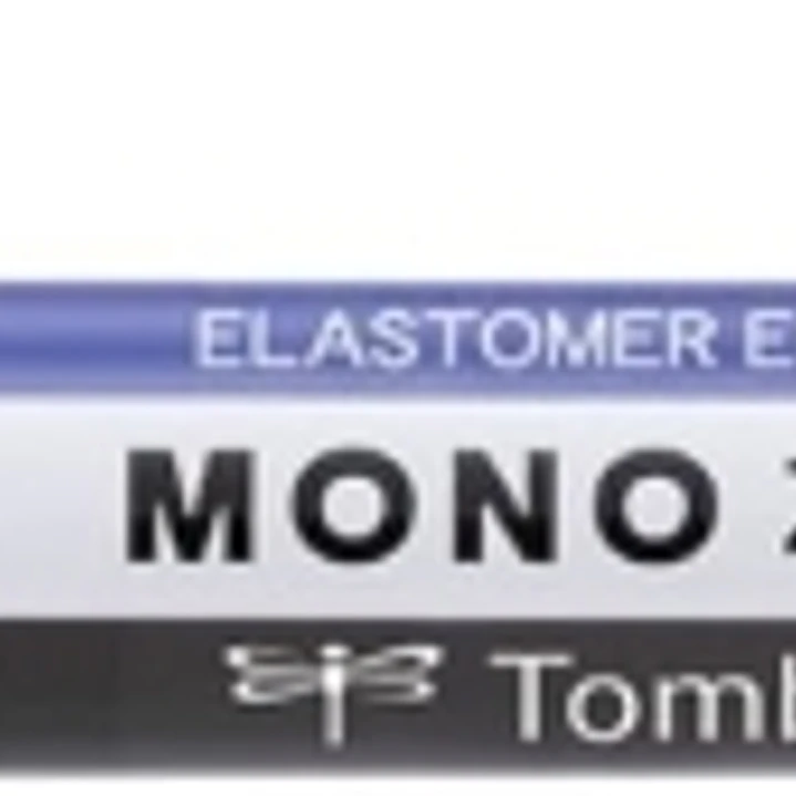 Tombow Mono Zero Portagomas - Punta Rectangular de 2.5x5mm - Capuchon de Proteccion - Mecanismo de Giro - Libre de PVC y Latex - Color Blanco, Azul y  1