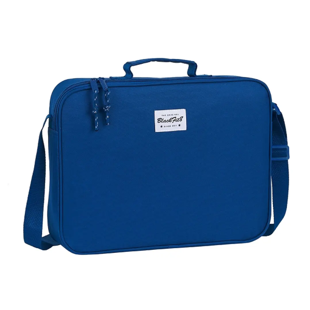 Safta Blackfit8 Oxford Maletin con Cremallera - Bandolera Ajustable - Asa Forrada - Doble Tirador Cremallera - Fondo Semirigido - 6L - 380x60x280mm -  1