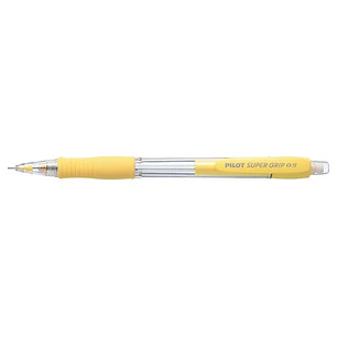 Pilot Portaminas SuperGrip H185 - Trazo 0.5mm - Mina HB - Cuerpo Amarillo