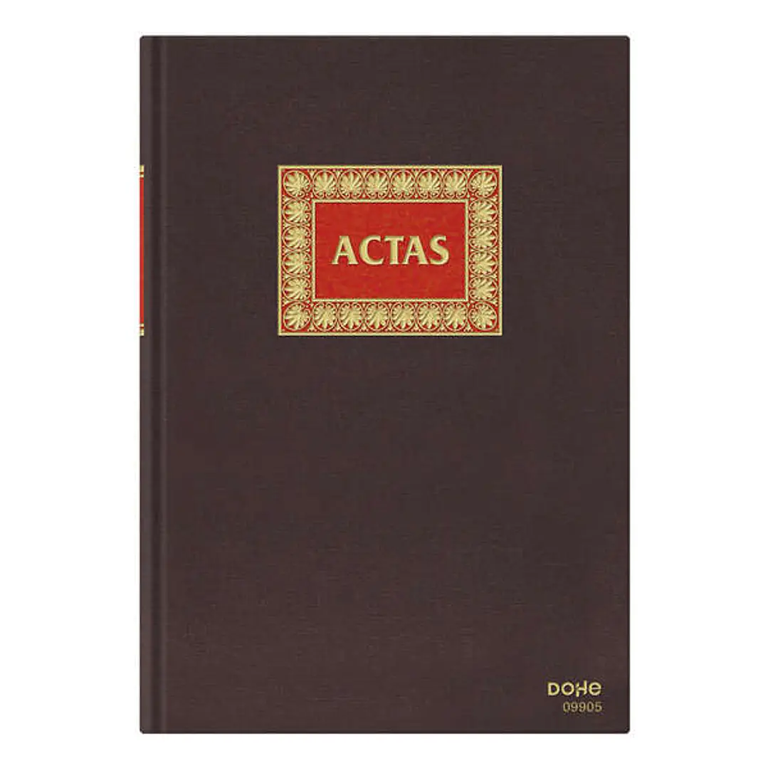 Dohe Libro de Actas Folio Natural - Encuadernacion en Tela - 100 Hojas Papel Offset Registro de 100gr 1