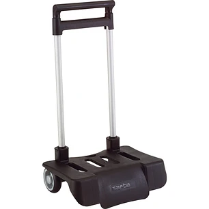 Safta Carro Portamochilas - Sistema Plegable - Ruedas Silenciosas - Sistema Antivuelco - Medidas Abiertas - Peso Ligero - Sistema Universal - 32x16x44