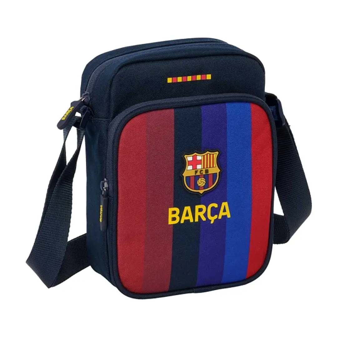 Safta F.C.Barcelona 1ª Equipacion 26/27 Bolsito con Bandolera Ajustable - Cierre con Cremallera - Compartimento Trasero con Velcro - Bolsillo Frontal  1
