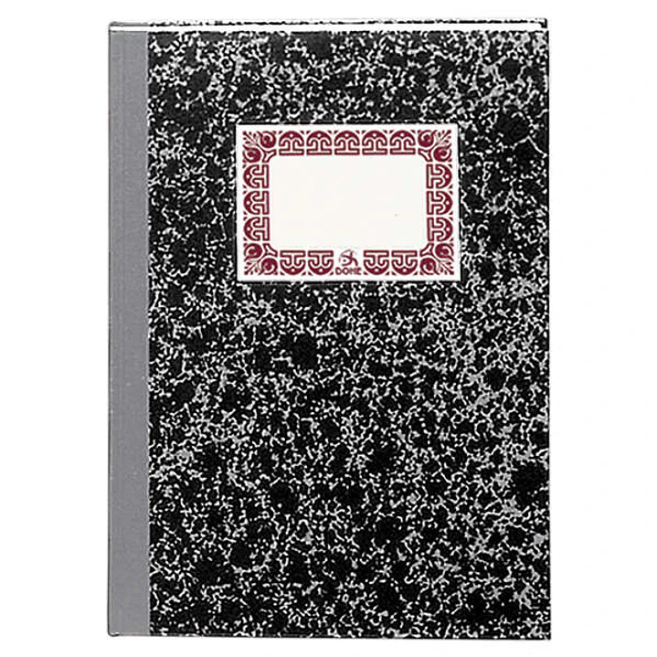 Dohe Cuaderno Cartone Modelo Indice de 100 Hojas - Folio Natural - Tapa en Tres Piezas con Lomera de Tela - Interior en Papel Offset de 70g/m2 - Cosid 1