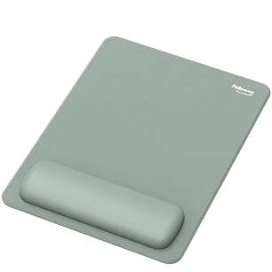 Fellowes Breyta Alfombrilla con Reposamuñecas XL - Revestimiento Antipolvo - Proteccion Antimicrobiana - Tacto Suave - Fabricado con Material Reciclad