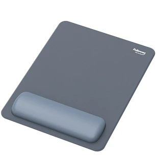 Fellowes Breyta Alfombrilla con Reposamuñecas XL - Revestimiento Antipolvo - Proteccion Antimicrobiana - Tacto Suave - Fabricado con Material Reciclad
