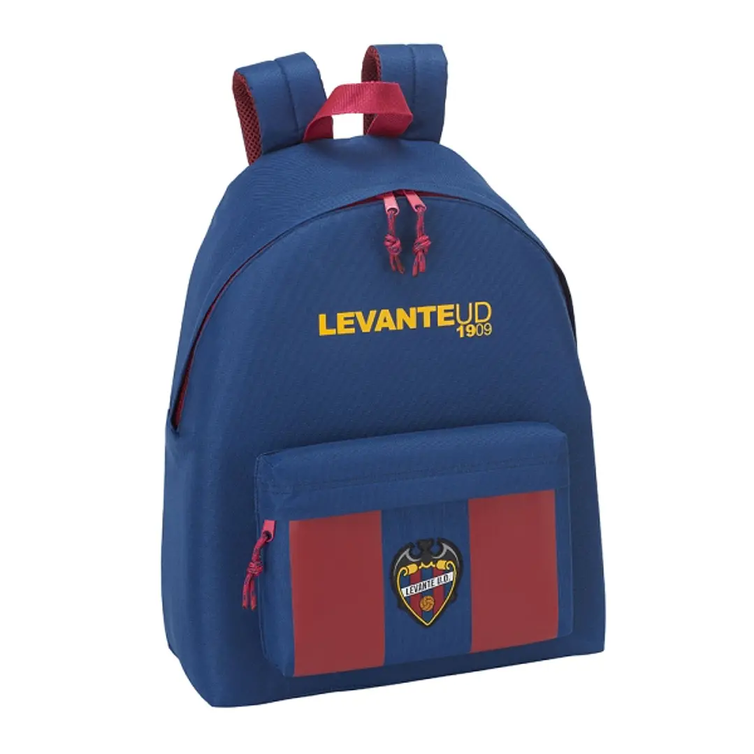 Safta Levante U.D. Mochila - Bolsillo Frontal - Hombreras Acolchadas - Doble Tirador en Cremallera - Asa Superior - 18L - 330x150x420mm - Color Rojo y 1