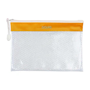 Dohe Bolsa Cremallera PVC - 24x17.5mm - Resistente al Agua - Ideal para Documentos A5