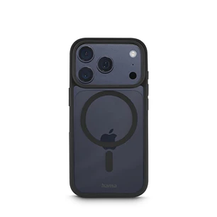 Hama Frame Protect Funda para iPhone 17 Pro - Antideslizante - Magnetico - Policarbonato y Poliuretano Termoplastico - Bordes Elevados - Color Negro y