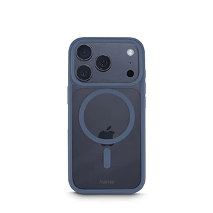 Hama Frame Protect Funda para iPhone 17 Pro - Magnetico - Antideslizante - Policarbonato y Poliuretano Termoplastico - Bordes Elevados - Color Azul y 