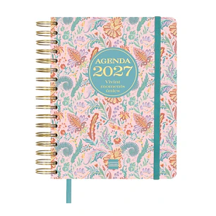 Finocam Vitae Agenda de Espiral en Catalan - 16 Meses - Semana Vista Horizontal - Formato 4º - 155x217mm - Tapa Dura - Papel de 80g/m2 - Goma Elastica