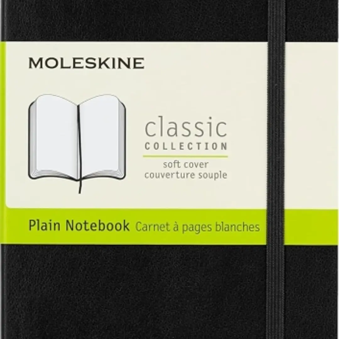 Moleskine Classic Libreta de Tapa Blanda - Papel Marfil Liso - 70g/m2 - Apertura 180º - Esquinas Redondeadas - Marcapaginas - Bolsillo Interior Extens 1